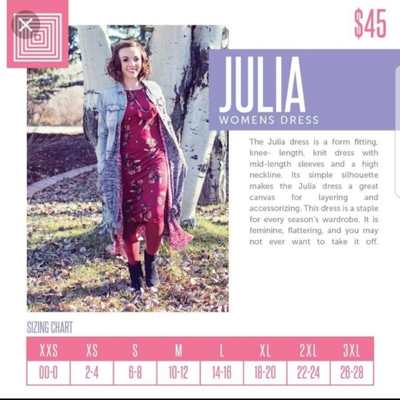 Lularoe Julia Dress - Picture 5 of 5